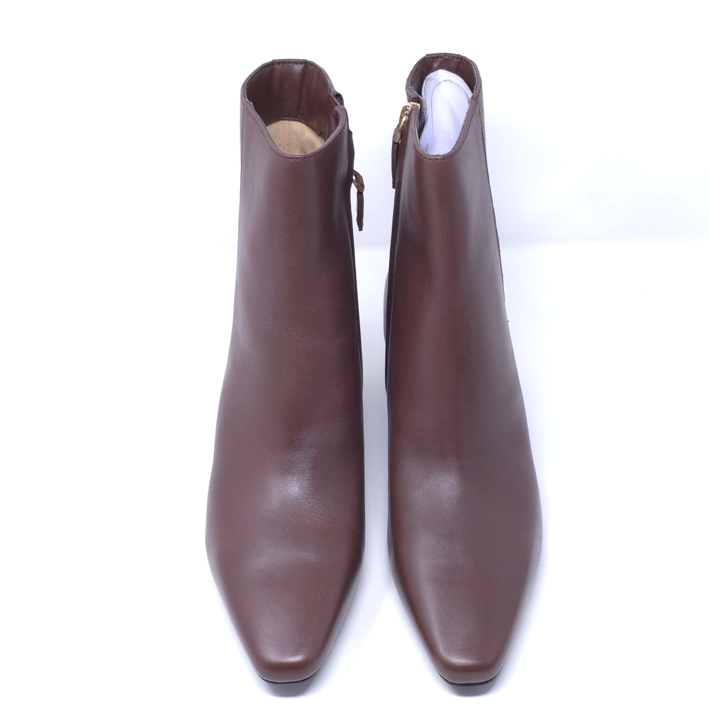 LAUREN Ralph Lauren Ankle Boots Willa Dark Mahogany 9.5 Medium - Picture 6 of 10